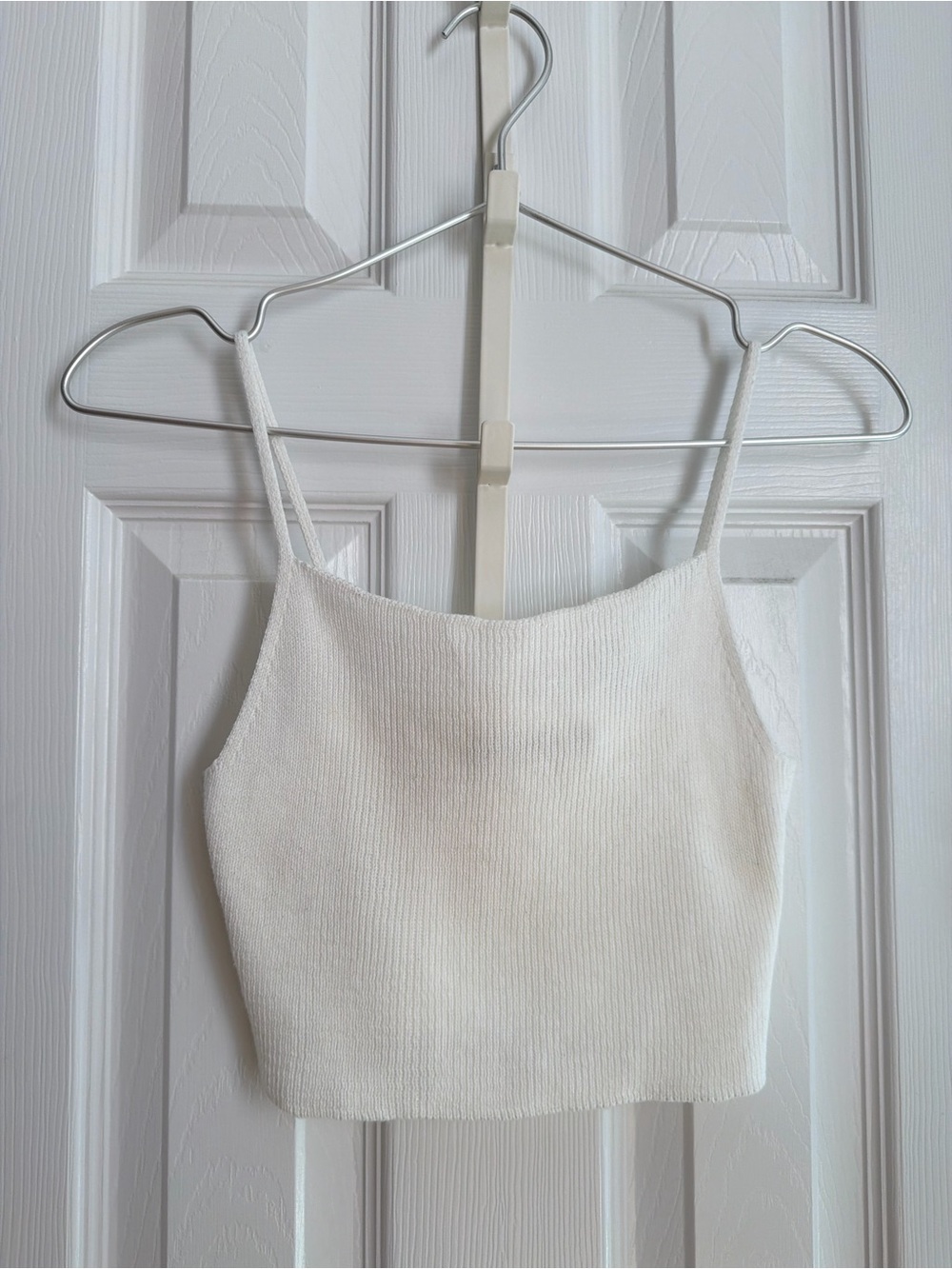 Lace Cotton White Crop Top Size Small New Without Tags
